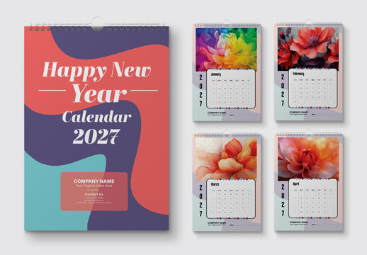 Modern Calendar Design 2027