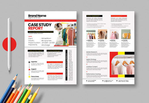 Professional Business Case Study Report Template