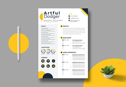 Resume Template Layout