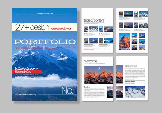 Photography Lookbook with Editorial Portfolio Layout