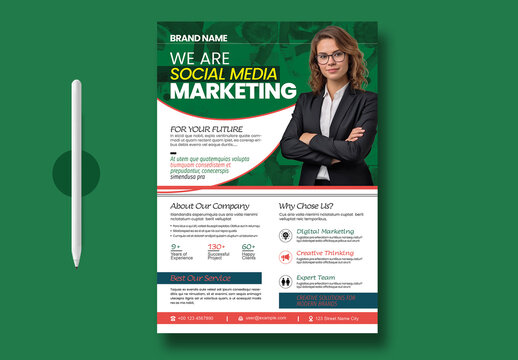 Social Media Marketing Business Flyer Template
