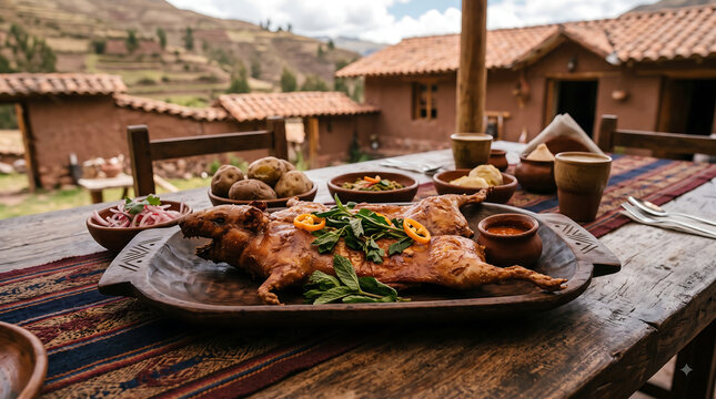 Traditional Cuy Dish, Andean Peru