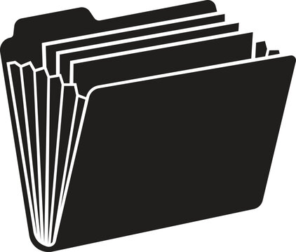 Document file folder with papers for office organization