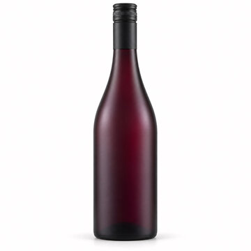 dark red wine bottle with cap