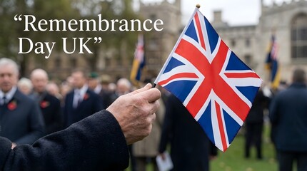 Obraz premium Remembrance day in the united kingdom is a time to honour the service and sacrifice of armed forces personnel both past and