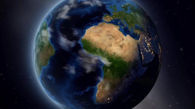 Earth Zoom In to Kupang Indonesia Pin Marker Animation