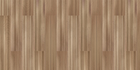 Fototapeta premium Seamless light wooden floor texture, top view vector background. Natural brown wood planks with grain pattern. Neutral beige parquet surface for interior design, old timber or laminate vertical boards