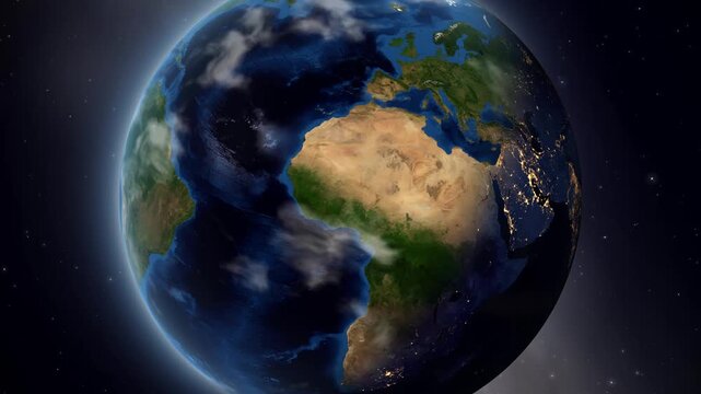 Earth Zoom In to Changde China from Space Animation