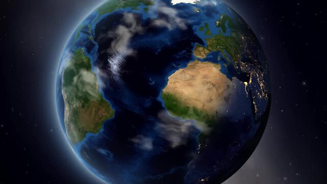 Satellite Zoom In to Bejaia Algeria From Orbit