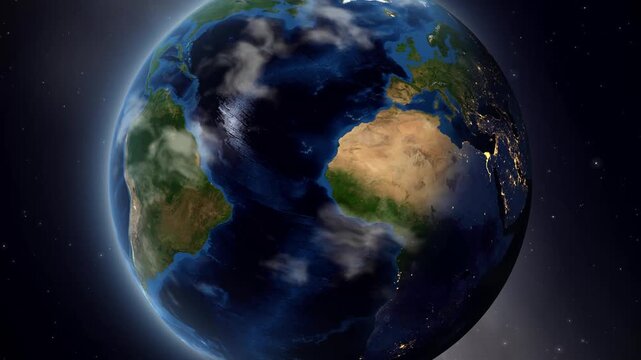 Satellite Zoom From Space to Ouagadougou Burkina Faso
