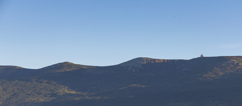 Karkonosze, Giant Mountains, a mountain range located in Poland and the Czech Republic. Mountain landscape.