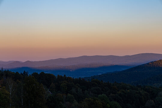 Karkonosze, Giant Mountains, a mountain range located in Poland and the Czech Republic. Mountain landscape.