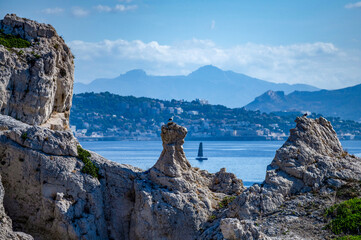 Paysage escarpé des Iles du Frioul © PPJ