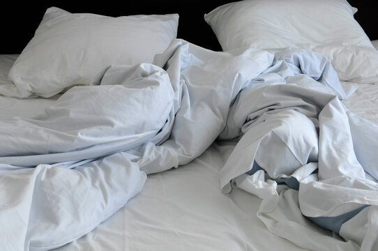 Rumpled bed