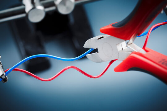 Close up of wire cutters