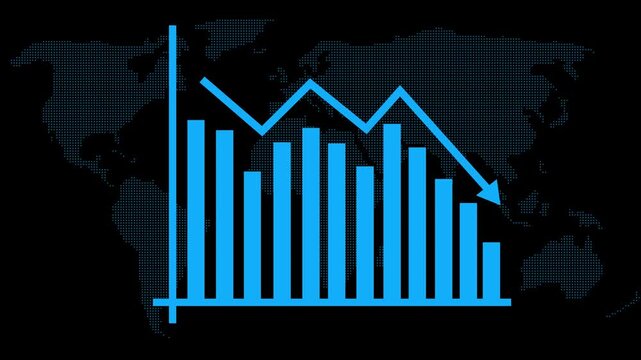 Financial Growth Trend Animation with Positive Revenue Indicators