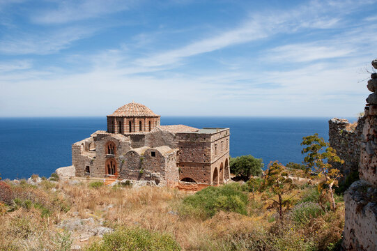 Greece, Monemvasia, Byzantine Church Hagia Sophia