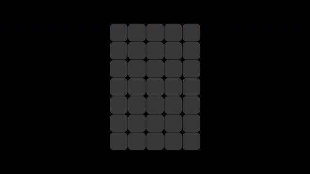 デジタル文字　LEDボード　アルファベット_Digital OLED Alphabet Animation　AtoZ 
