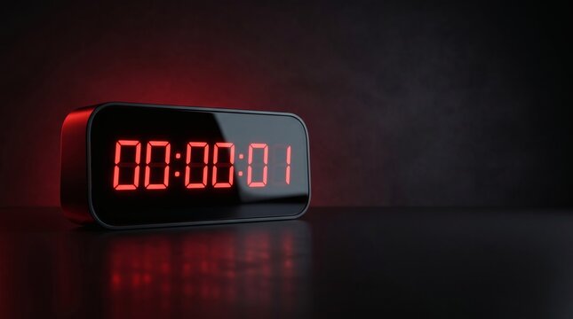 Digital clock counting down to midnight, representing e-commerce and sales events like Black Friday.