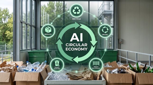 Circular Economy Recycling System with Smart Sorting and Material Tracking for Sustainable Waste Management