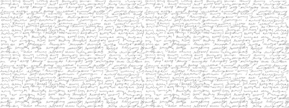 Script overlay background for vintage paper texture or grunge text pattern. Antique literature or letter ink writing with junk. Cursive rustic handwritten paragraph design. Artistic poetry message