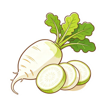 Radish vector illustration