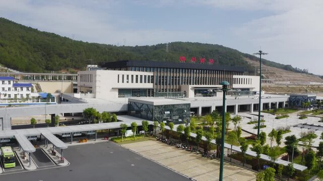 Chenzhou West Railway Station Building and Bus Terminal in China in Chenzhou, China