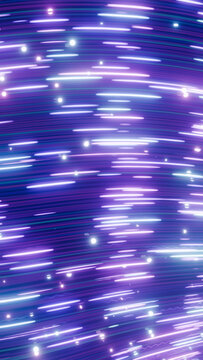 Abstract shining neon light streaks