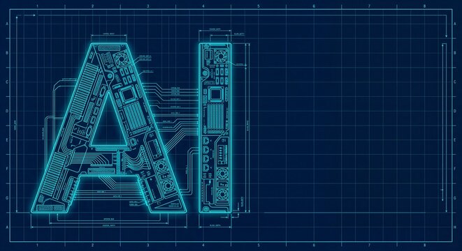 AI circuit board blueprint schematic design