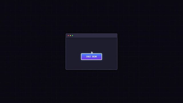 Secure digital payment user interface windows on dark background