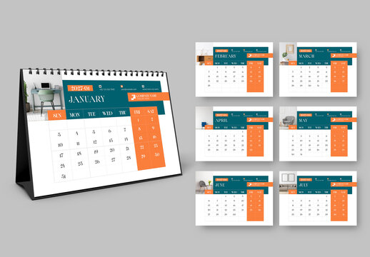 Desk Calendar Layout