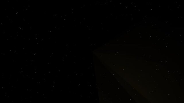 A black background with a diagonal beam of light, appearing to be a spotlight or a ray of sunlight, illuminates subtle dust particles in the air.