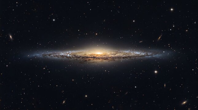 Galaxy with a golden central bulge