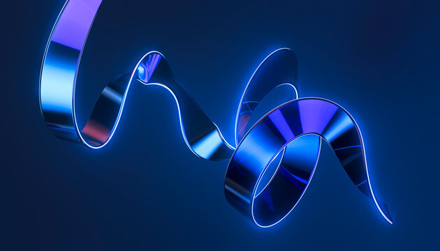 3D Metallic Ribbon for Artificial Intelligence Data Flow