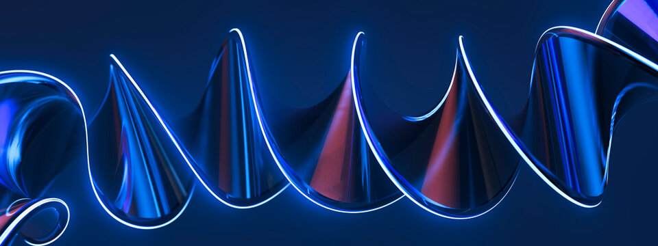 3D Repeating Wave for Digital Signal Processing Background