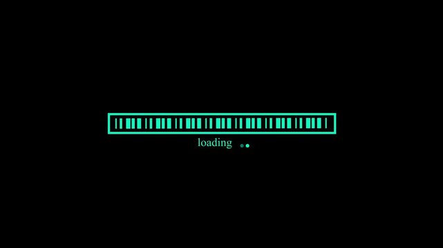 Futuristic Waiting Progress Bar Animation for Technology and Software Projects