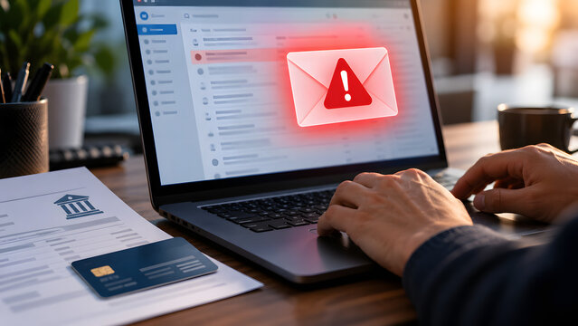 Phishing warning during online payroll review