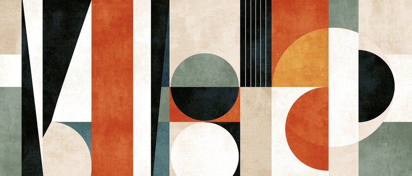 Modern Abstract Geometric Art Pattern Background