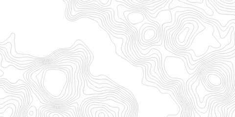 White area cartography hiking paper topography map. landscape discovery spiral wave grid stripe line map topography textile fabric design.  © haven lklkj11