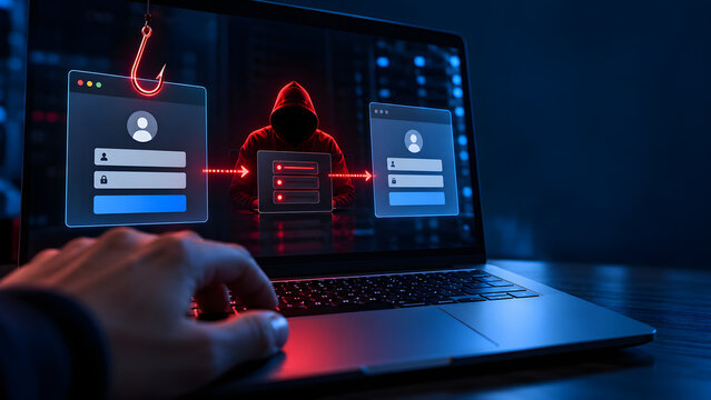Fake login relay used in AiTM phishing attack