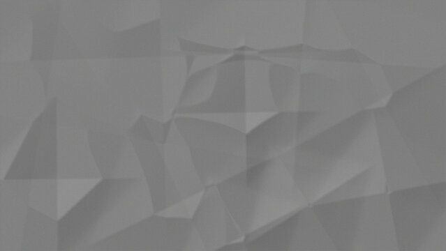 Abstract geometric background with low poly texture and soft shadows on a grey surface
