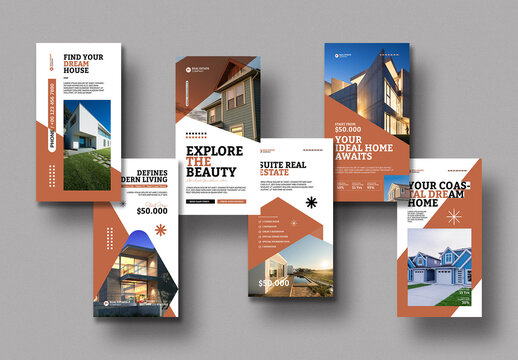 Modern Real Estate Social Media Story Template