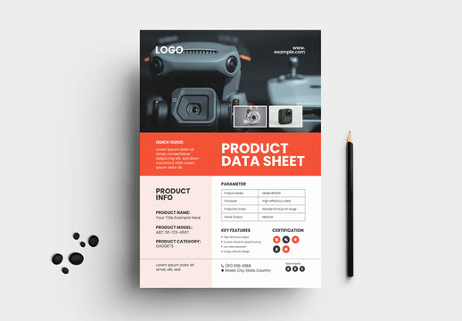 Product Data Sheet Template