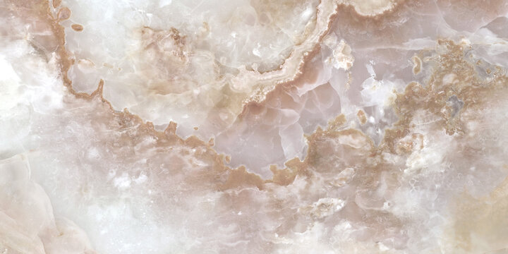 Polished onyx marble slab. Natural stone for design