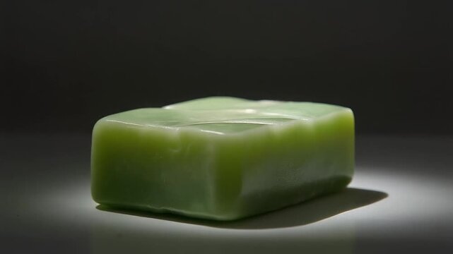 Light moving across aleppo soap