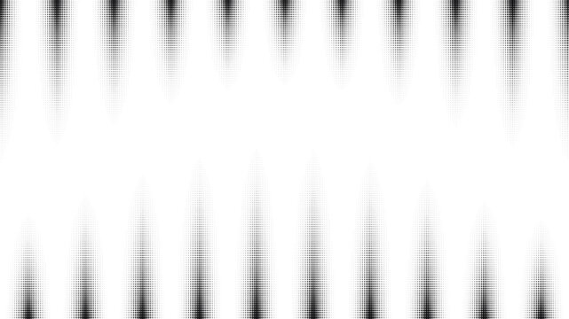 Monochrome halftone dot pattern with vertical striped waves and gradient