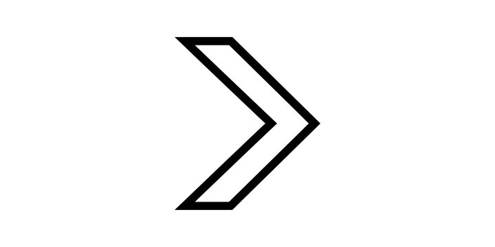 Double right arrow outline icon indicates progression and forward movement.