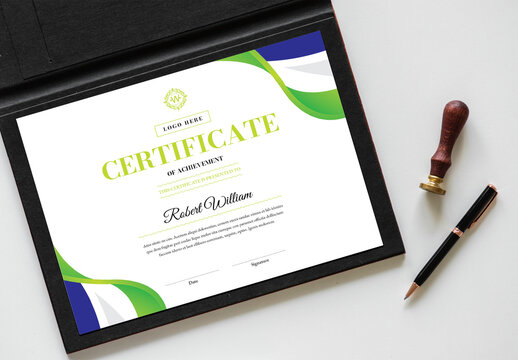 Simple Certificate of Achievement Template