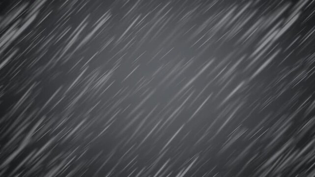 Counter Tracking Pan Gliding Across Stacked Rain Sheets in Backlit Downpour Parallax, Seamless Loop in calm sumi tones