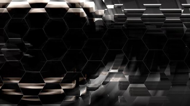 メタリックなジオメトリック
モーショングラフィックス背景